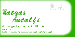 matyas antalfi business card